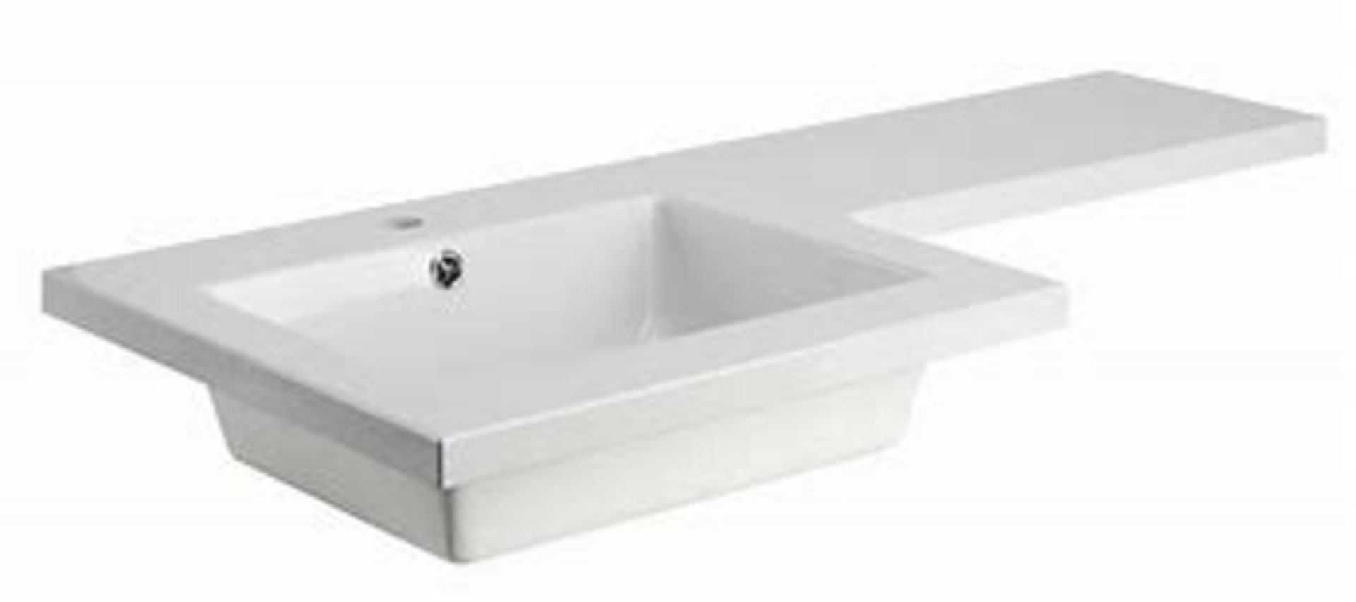 10 X COOKE & LEWIS ARDESIO LEFT HAND BASINS SIZE : HEIGHT 3 CM / WIDTH 48 CM / LENGTH 107 CM (