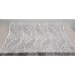 1 X ONE ROLL OF JACQUARD CURTAIN FABRIC BRAND - ILIV DESIGN- TAHIITI COLOURWAY DOVE GREY 137 CM