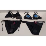 100 X BRAND NEW MIXED BIKINI SETS TO INCLUDE SOUTH BEACH 3D FLOWER PRINT BIKINI SETS AND SOUTH BEACH