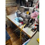 2 X SEWING MACHINES 1 X SINGER, 1 X BROTHER (MODELS & YEAR OF MANUFACTURE UNKNOWN) *** NOTE: ITEMS