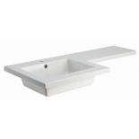 10 X BRAND NEW COOK & LEWIS ARDESSO LEFT HAND L SHAPE BASINS - ON 1 PLT LENGTH - 107 CM / WIDTH 48