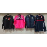 15 X PIECE MIXED KIDS CLOTHING LOT CONTAINING ONEILLS MIXED HOODYS / JACKETS IN MULTI-PINK IN