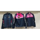 15 X PIECE MIXED CLOTHING LOT CONTAINING ONEILLS MIXED HOODYS / JACKET'S IN MULTI-PINK / NAVY BLUE