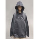 18 X BRAND NEW DAISY STREET HOODIES WITH JUST BE F#@#ING NICE IN CHARCOAL 16 IN SIZE LARGE , 2