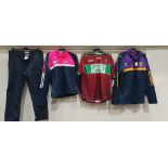 15 X PIECE MIXED KIDS CLOTHING LOT CONTAINING ONEILLS PADDED HOODY IN NAVY BLUE /PINK/WHITE SIZE