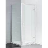 11 X BRAND NEW APRIL IDENTITI WETROOM PANELS - IN POLISHED SILVER ( 700 X 1950 MM ) - ON 1 PLT (