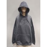 22 X BRAND NEW DAISY STREET HOODIES WITH JUST BE F#@#ING NICE IN CHARCOAL IN SIZES 4 SMALL , 18