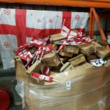 5000 X BRAND NEW MIXED LOT TO INCLUDE ENGLAND FLAGS - ENGLAND FLAG BOPPERS - LARGE ENGLAND FLAGS -