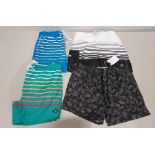20 X BRAND NEW MIXED MEN'S TOKYO LAUNDRY , BRAVE SOUL & SOUTH BEACH SWIM SHORTS IN MIXED SIZES AND