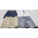 10 X BRAND NEW MIXED THREADBARE CHINO/DENIM SHORTS IN MIXED STYLES AND SIZES (RRP FOR EACH £29.99
