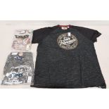 8 X BRAND NEW D555 MIXED T SHIRTS SIZES 4 SIZE 5XL , 2 SIZE 6XL , 2 SIZE 4XL IN GREY AND BLACK
