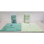 30 X BRAND NEW MUSBURY SUPERSOFT N DRY BATH TOWELS - 15 X SAGE GREEN COLOUR ( SIZE : 70 X 127 CM )