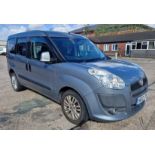 GREY FIAT DOBLO ELEGANZA MULTIJET DIESEL MPV 1598CC FIRST REGISTERED 31/5/2012 REG:HG12JYS 2 KEYS V5