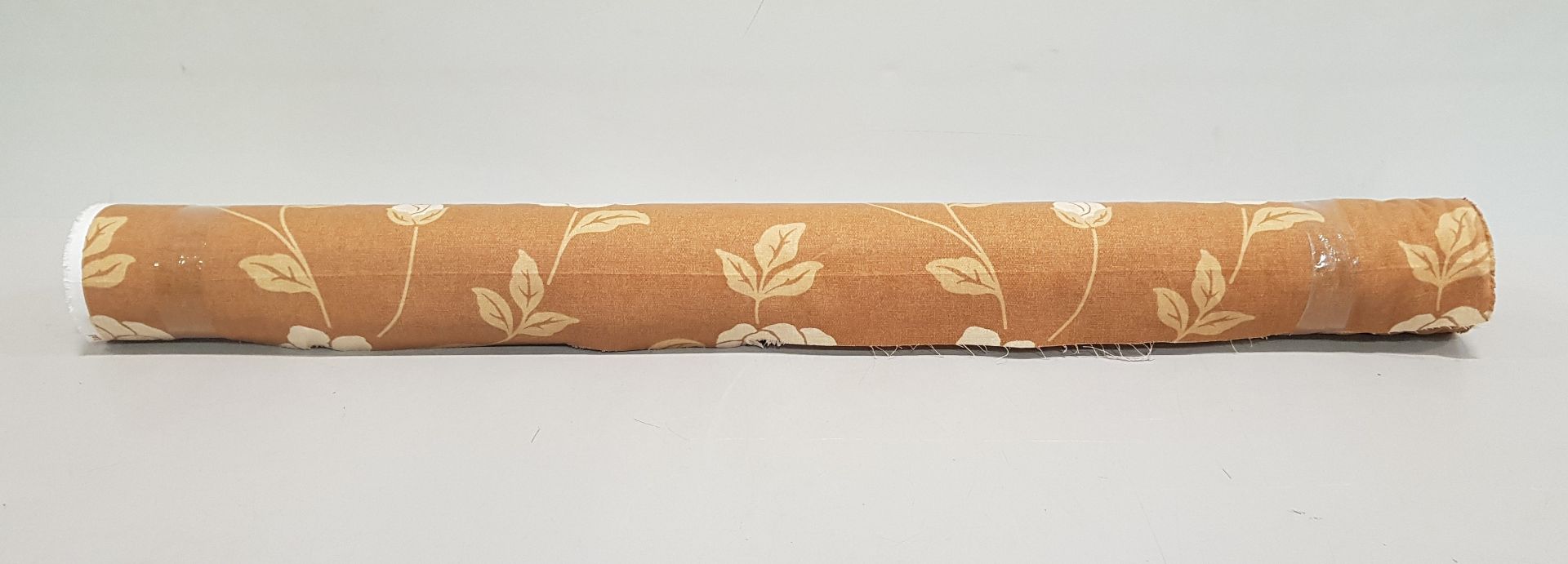 1 X ROLL OF FABRIC IN BROWN AND WHITE FLORAL DESIGN - THE LENGTH 31M - £12.99 / M - TOTAL £402.69