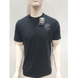 14 X BRAND NEW CASTORE RANGERS CORE COTTON T SHIRTS IN BLACK SIZE MEDIUM