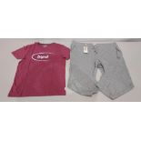 15 X PIECE MIX LOT CONTAINING 8 JACK & JONES T SHIRTS IN RED SIZES 1 SMALL , 2 MEDIUM , 2 LARGE ,
