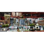100 + PIECE BRAND NEW MIXED PREMIER SUMMER / GARDEN LOT CONTAINING BUDDHA HEAD WITH FLOWERS WATER