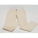 34 X BRAND NEW AEROPOSTALE MENS TAN CORE CHINO PANTS IN MIXED SIZES FROM 28R TO 36R IN 3 BOXES