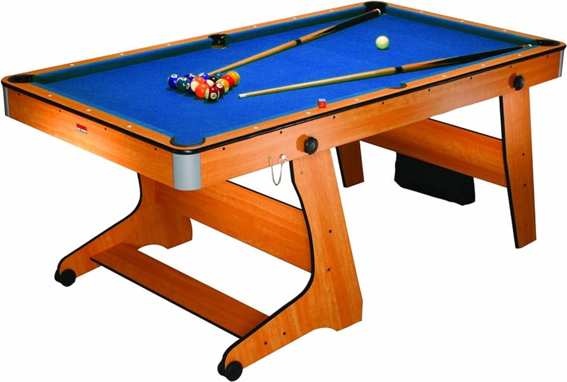 2 X BCE 6FT FOLDING POOL TABLE IN 4 BOXES (NOTE CUSTOMER RETURNS)