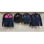 15 X PIECE MIXED KIDS CLOTHING LOT CONTAINING ONEILLS MIXED HOODYS / JACKETS IN MULTI-PINK IN