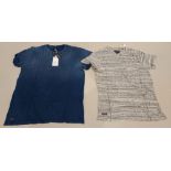 22 X BRAND NEW MIXED THREADBARE T SHIRTS IN MIXED STYLES & SIZES (TOTAL RRP £417 )
