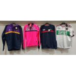 15 X PIECE MIXED CLOTHING LOT CONTAINING ONEILLS ST JAMES JERSEY IN WHITE SIZE SMALL , CORK PEAK 183