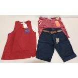 17 X BRAND NEW MIXED LOT CONTAINING 10 SMITH & JONES CHINO SHORTS WITH BELT IN NAVY SIZE 30 , 7