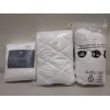 5 X BRAND NEW MIXED DUVET LOT CONTAINING 1 X LUXURY DIAMOND MATTRESS TOPPER - SINGLE 1 X DIANA COMPE