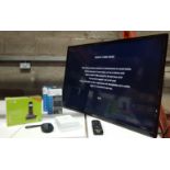 MISC 5 PC HOME ELECTRICALS LOT IE. DIGIHOME 39 INCH TV MODEL DLED39FHD, 2 X BRAND NEW THRILL JAM