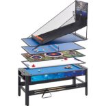1 X BRAND NEW 6FT PENTAGON 5 - IN - 1 MULTIGAMES TABLE POOL , AIR HOCKEY , TABLE TENNIS , BASKETBALL