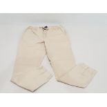 22 X BRAND NEW AEROPOSTALE MENS ANKLE CUFF CHINOS IN CREAM SIZES 9 IN SIZE 32R AND 13 IN SIZE 36R IN