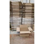 THREE PALLETS CONTAINNG 450 CORRUGATED CARDBOARD BOXES 610MM X 420MM X 420MM *** PLEASE NOTE: ASSETS