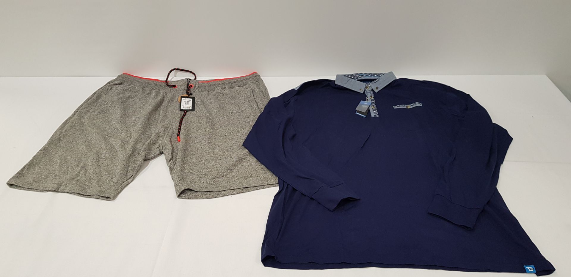 8 X BRAND NEW MIXED DUKE SHORTS, T-SHIRTS, POLO TOPS AND TROUSERS. ALL IN MIXED SIZES AND STYLES (