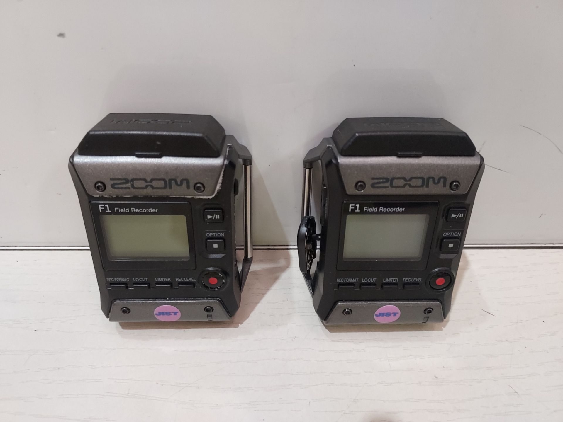 2 X ZOOM F1 LAVALIER MIC VIDEOGRAPHY FIELD RECORDERS - Image 2 of 2