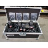 8 X KENWOOD MLS-20A AMATEUR RADIO SETS, LEADS & CHARGERS IN A CARRY BOX