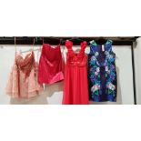10 X PIECE BRAND NEW WOMENS MIXED CLOTHING CONTAINING- LOVE LABEL SHORT SUMMER DRESS IN FLORAL