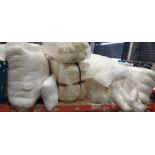 40 + BRAND NEW BEDDING LOT CONTAINING LONG STYLE PILLOWS - XL PILLOWS - MULTIPLE SMALL CUSHIONS -