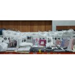 50 X BRAND NEW MIXED BEDDING LOT TO INCLUDE - THE FINE BEDDING COMPANY PILLOWS - SERENE DUVET