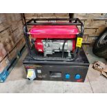 1 X HONDA 5.6 HORSEPOWER PETROL GENERATOR- WITH 110 VOLT/ 240 VOLT SPLITTERBOX