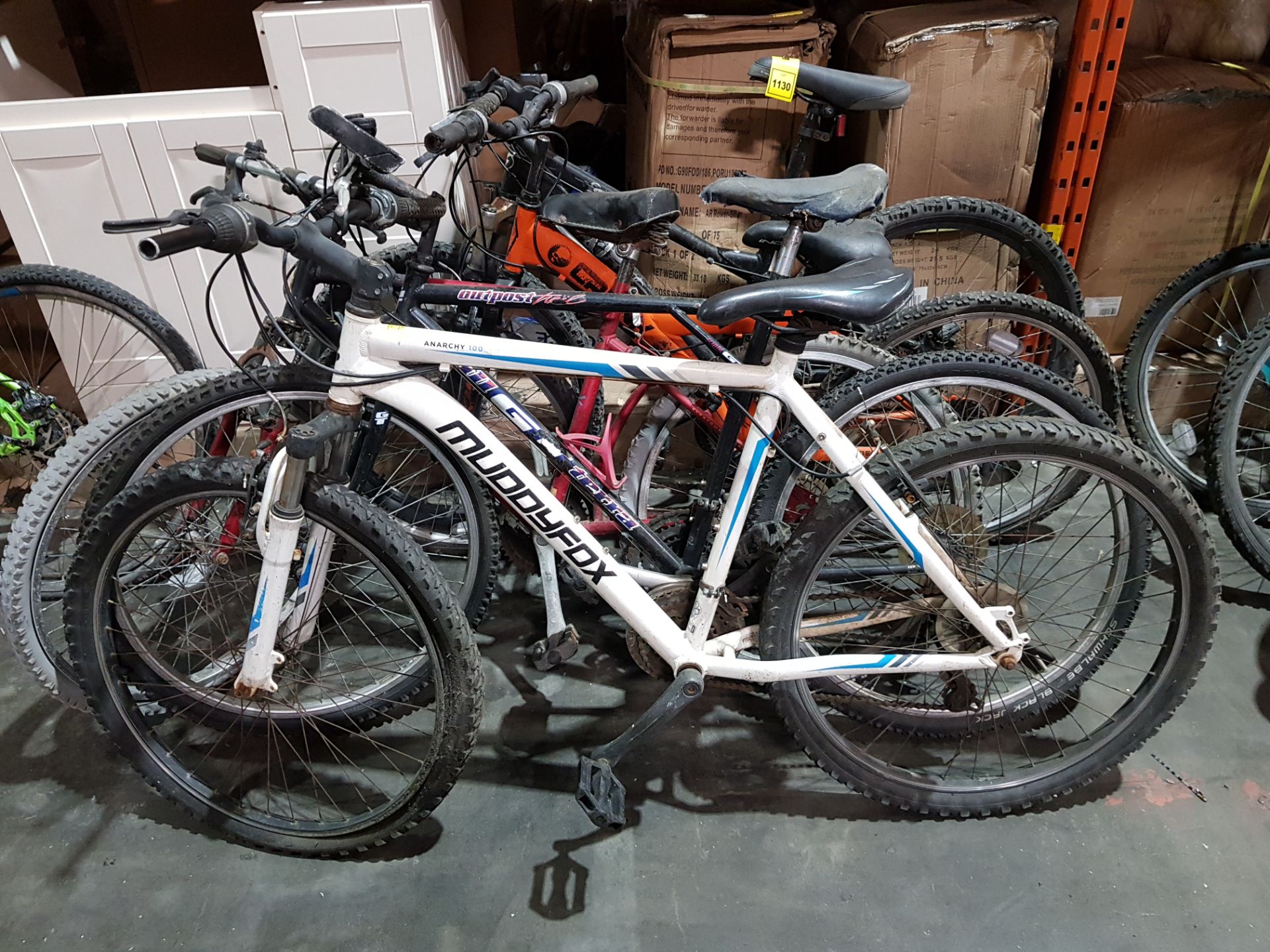 5 PIECE MIXED BIKE LOT CONTAINING MUDDYFOX ANARCHY 100, RALEIGH, CRANK, SARACEN, ETC