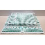 144 X BRAND NEW TEA / KITCHEN TOWELS - IN GREEN COLOUR - ( 50 X 70 CM ) IN 2 BOXES