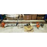 2 PIECE MIXED LOT CONTAINING 1 X STIHL F585 PETROL STRIMMER ( UNTESTED ) AND 1 X USED HENLEYS