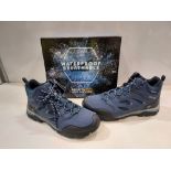 6 X BRAND NEW NAVY GRANITE REGATTA MENS HOLCOMBE IEP MID HIKING BOOTS IN SIZES 2 IN UK 8, 2 IN UK