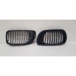 14 X BRAND NEW PAIRS OF GLOSS BLACK FRONT KIDNEY GRILLS FOR BMW E46 4 DOOR - 3 SERIES - 2002 -