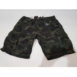 10 X BRAND NEW DENIM MENS THREADBARE LUXURY CHINO SHORTS IN CAMO SIZE 34 (RRP £34.99 EACH- TOTAL RRP