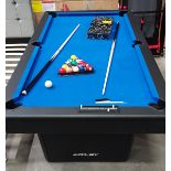 1 X BRAND NEW RILEY 6FT POOL TABLE 41 IN TWO BOXES (NOTE BOX IS SLIGHTLY DAMAGED)