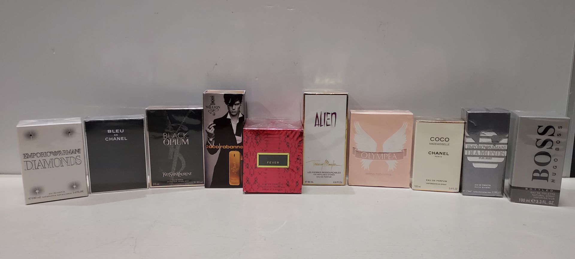 10 X BRAND NEW FACTORY SEAL AFTERSHAVE/ PERFUME LOT CONTAINING - PACO RABANNE 1 MILLION / BLACK