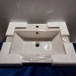 30 X BRAND NEW ELATION NARO 600 GEL STONE BASINS - CODE 849 WITH CHROME WASTE ON 1 PALLET