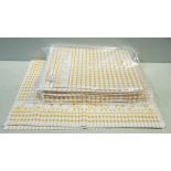 144 X BRAND NEW TEA / KITCHEN TOWELS - IN YELLOW COLOUR - ( 50 X 70 CM ) IN 2 BOXES