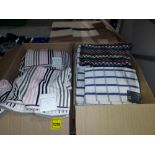 150 X DEYONGE LARGE SUPER ABSORBENT TEA TOWELS 50CM X 70CM IN VARIOUS COLOURS AND STYLES- IN TWO